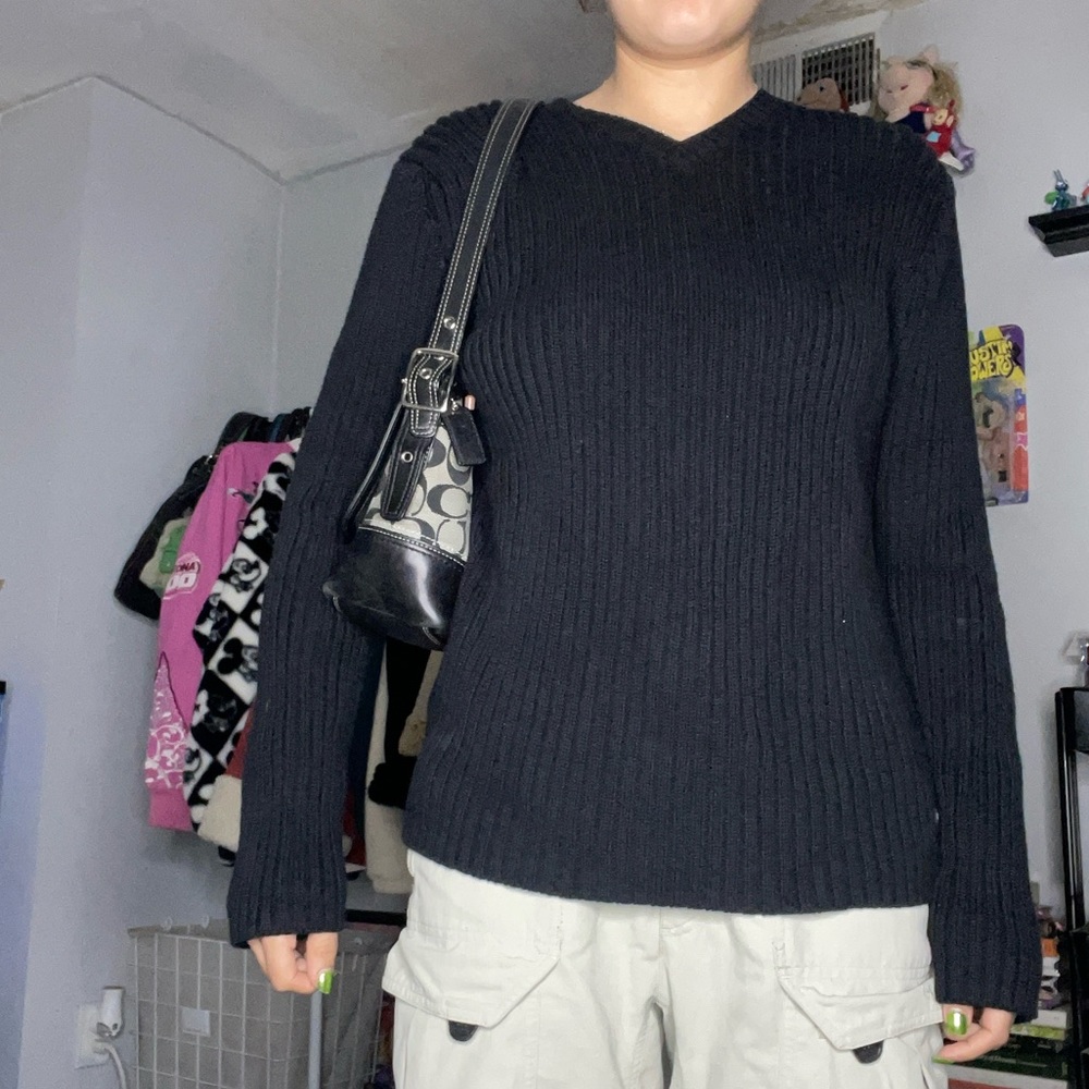 Y2K Dkny Ribbed Knit Long Sleeve 🖤